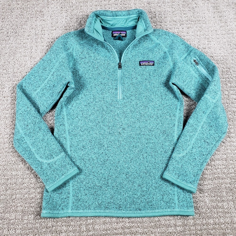 Patagonia Better Sweater Jacket Womens XS Green Fleece Quarter-Zip Outdoors